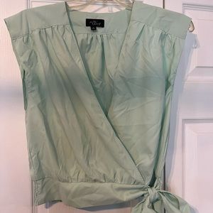 Mint green top